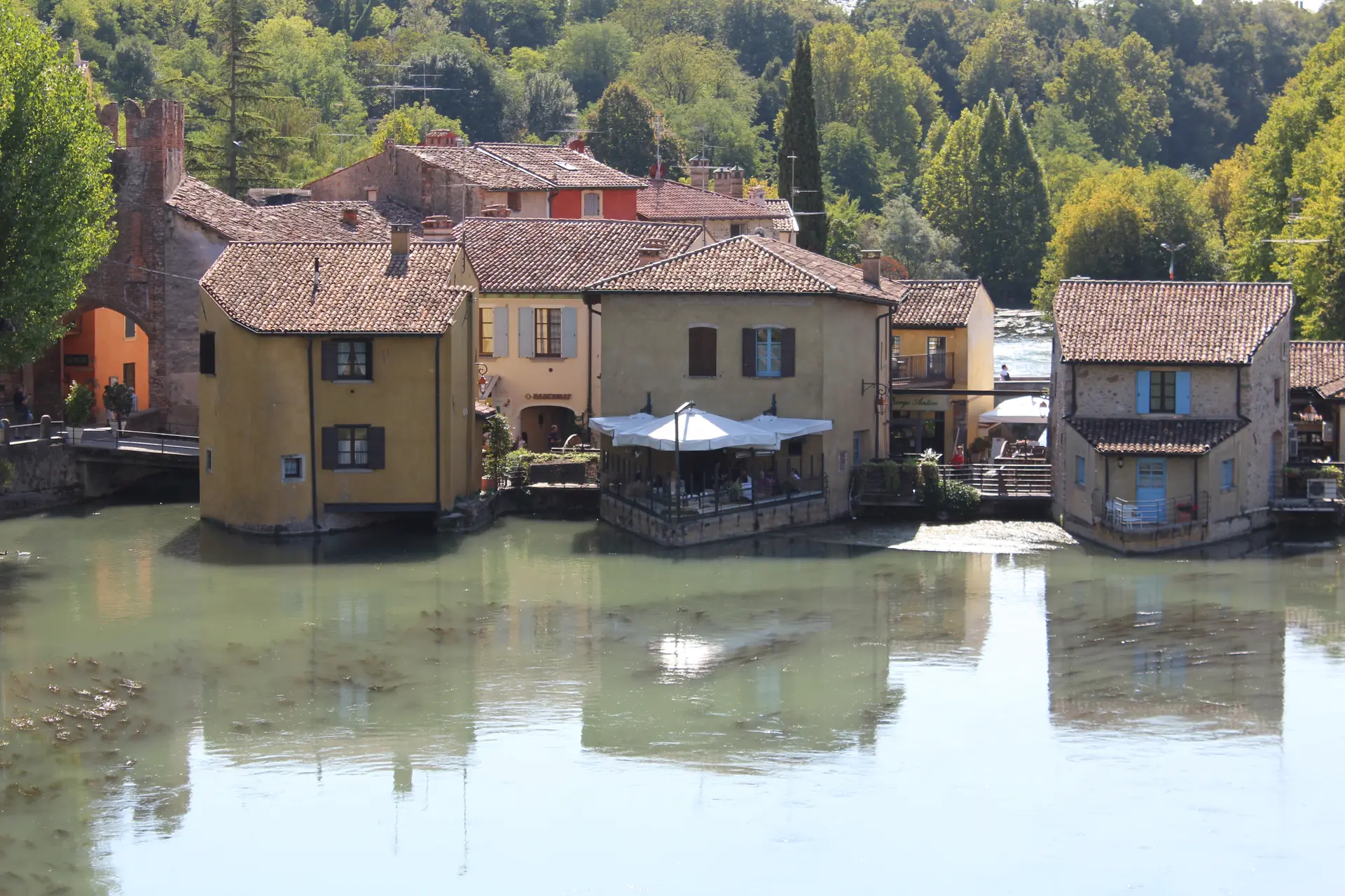 Borghetto sul Mincio, i mulini sul fiume.